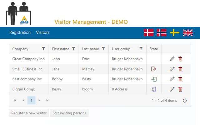 SIMS - Visitor management